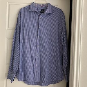 Paul Smith slim fit gingham button down shirt